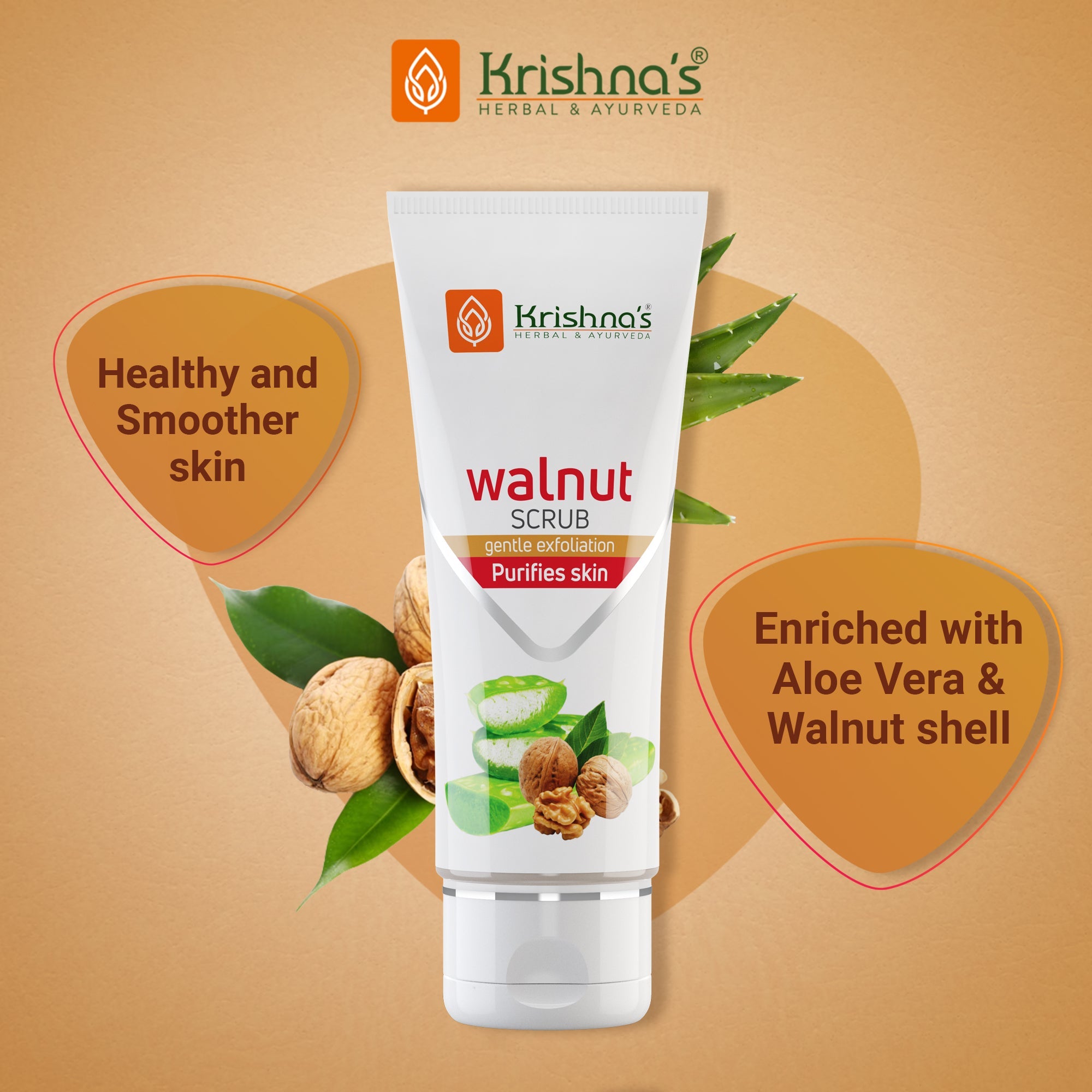 Aloevera Walnut Scrub