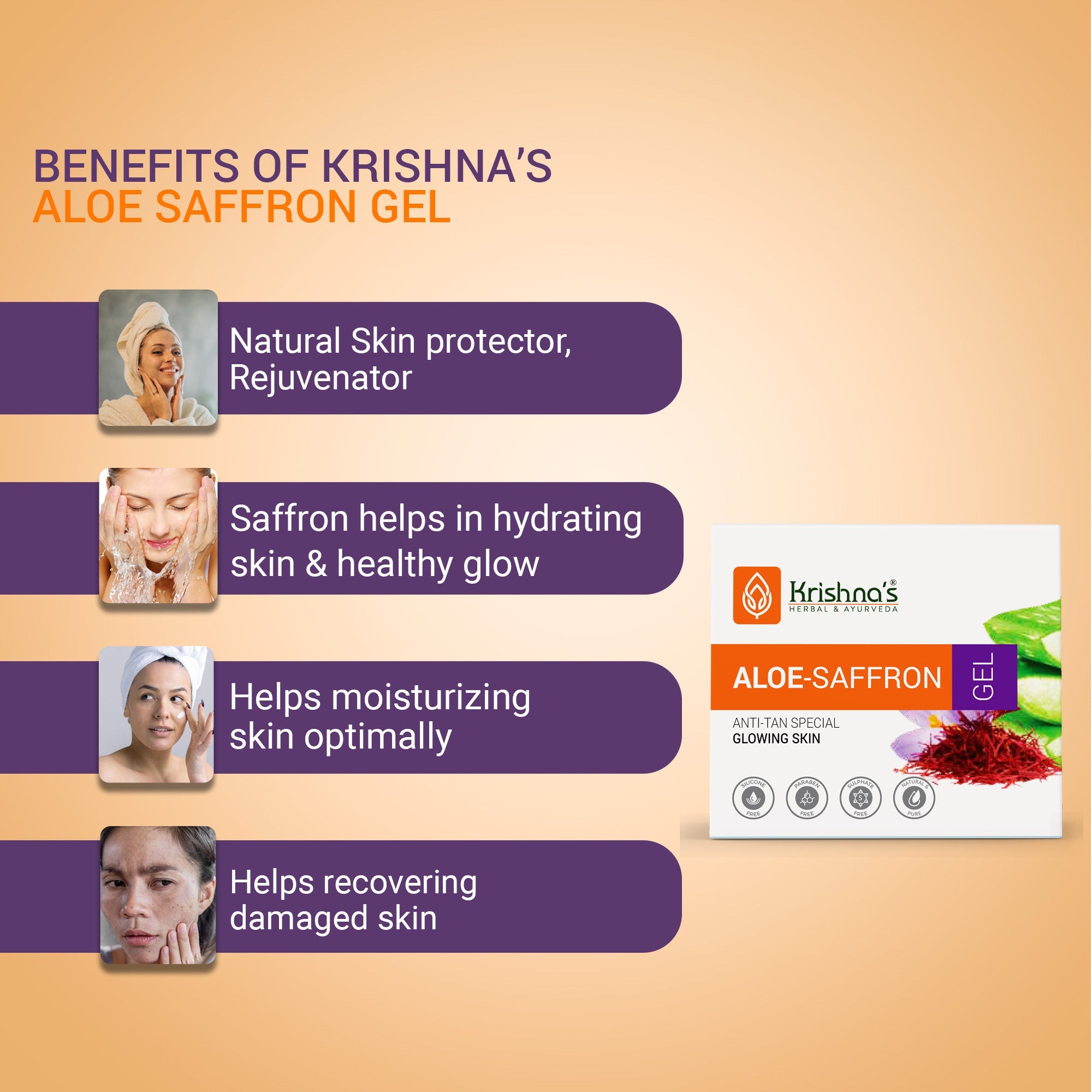 Aloe Saffron Gel